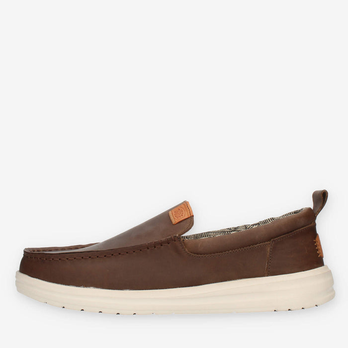 Hey Dude Wally grip moc craft leather brown