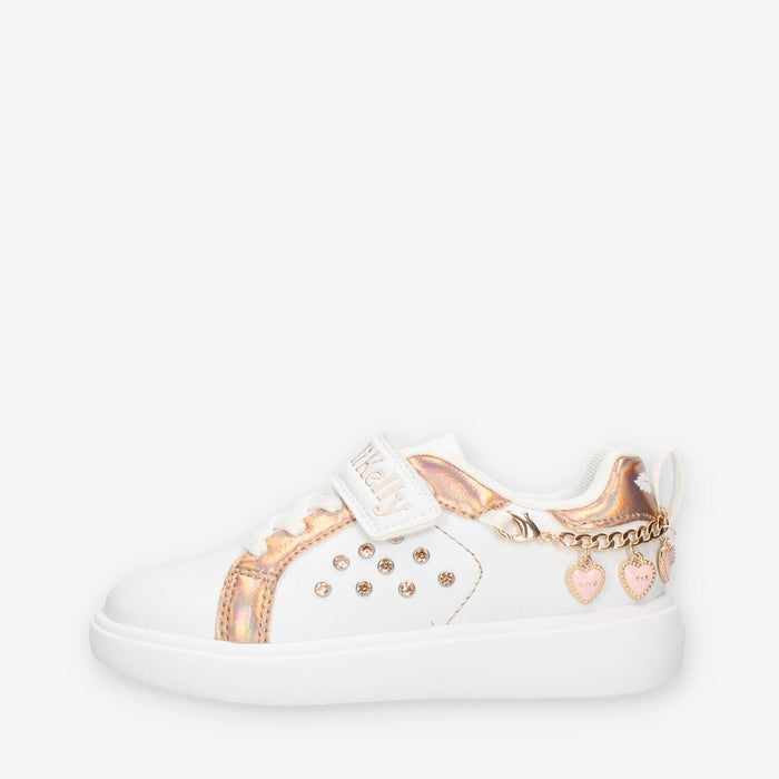 Lelli Kelly Gioiello Sneakers bianche e oro rosa