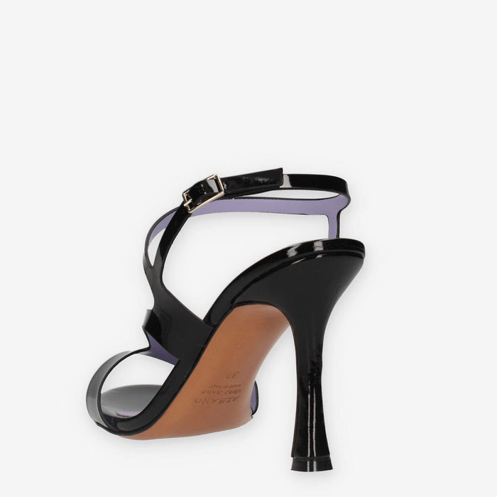 Albano Sandali da donna neri con tacco