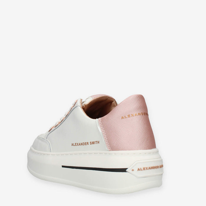 Alexander Smith Sneakers bianche e rosa da donna