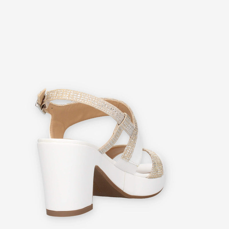Clia Walk Elegant 62 Sandali bianchi con tacco