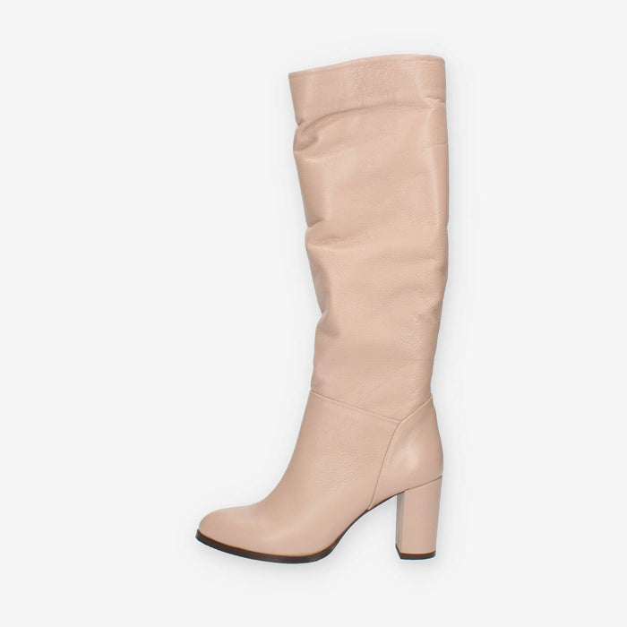 Albano Stivali da donna beige con tacco