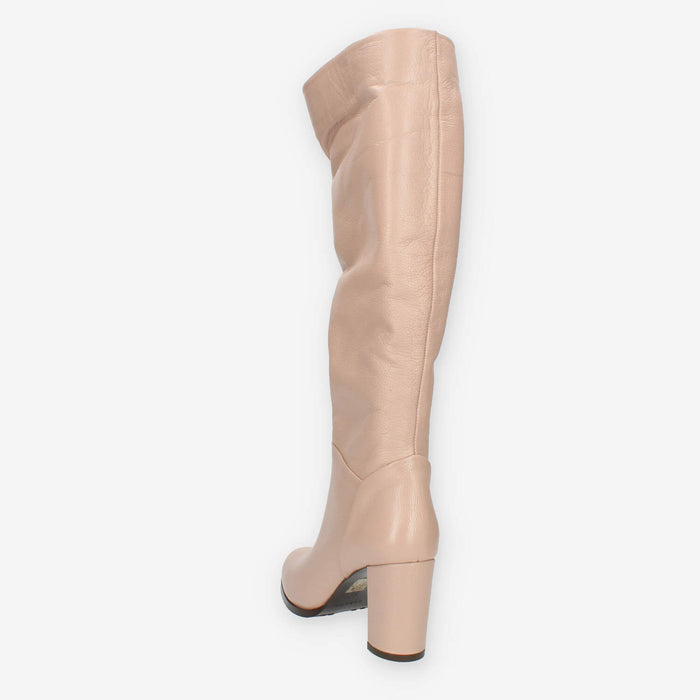 Albano Stivali da donna beige con tacco