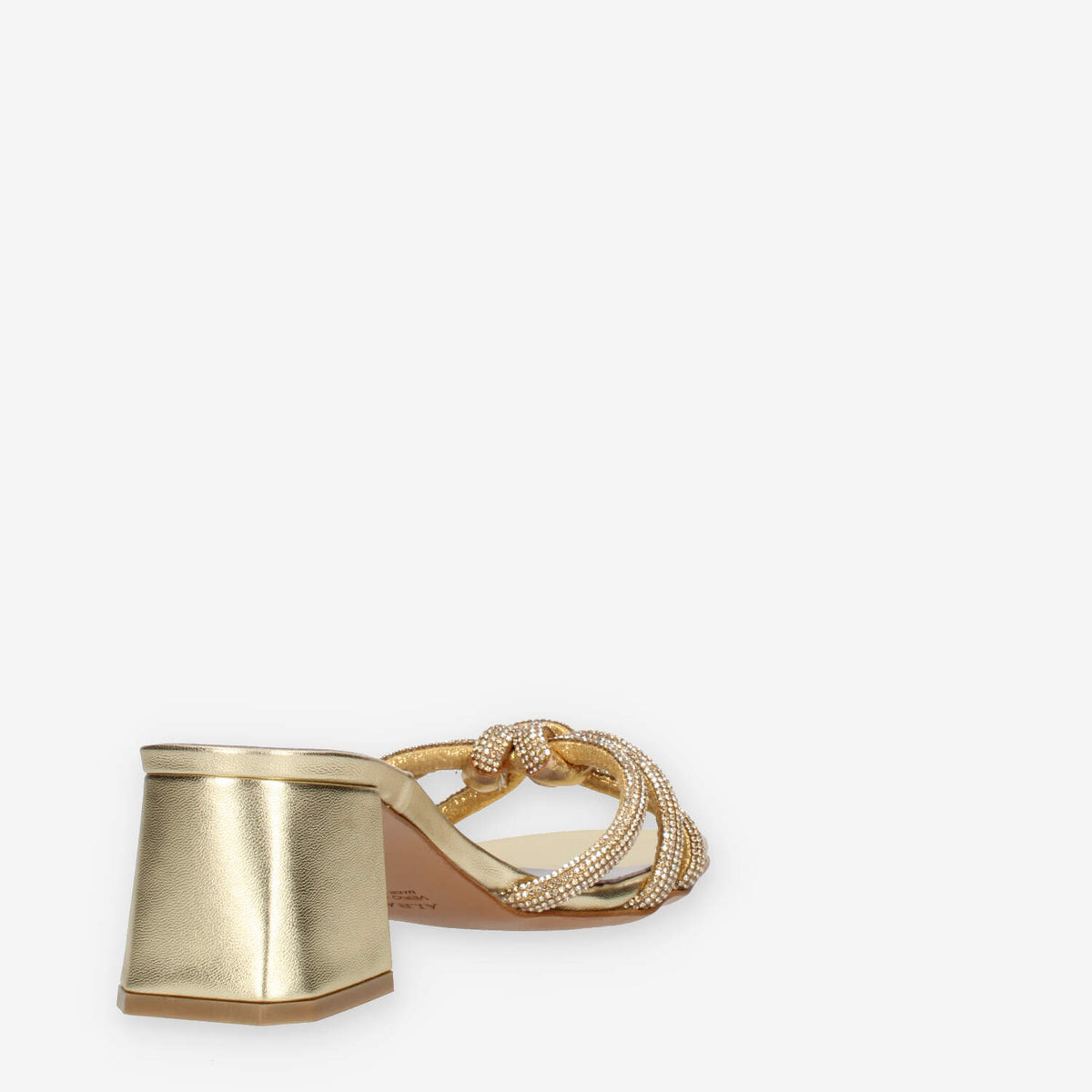 Albano 3280-STRASS-PLATINO Sandali scalzati platino con strass