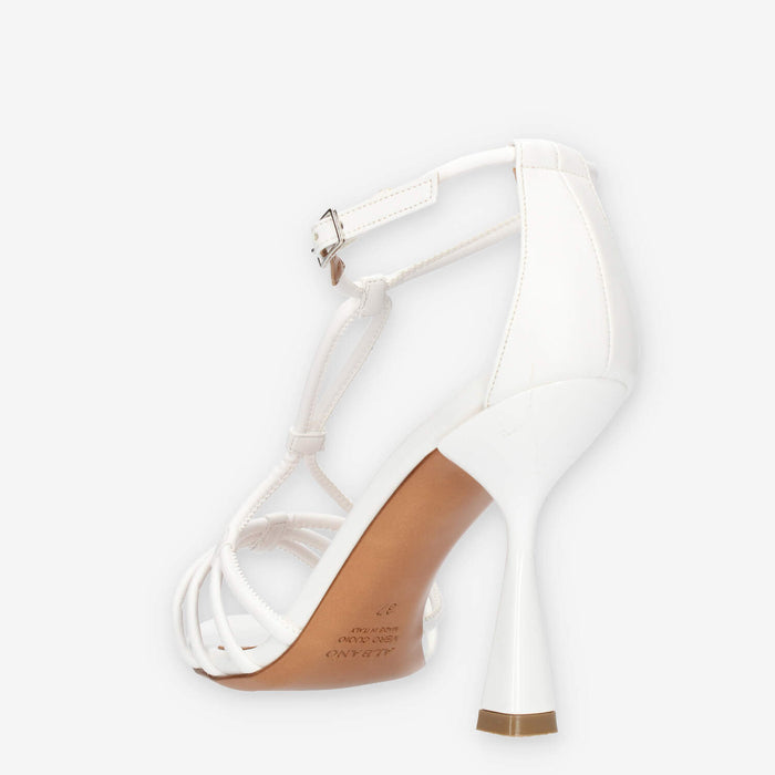 Albano Sandali bianchi da donna con tacco