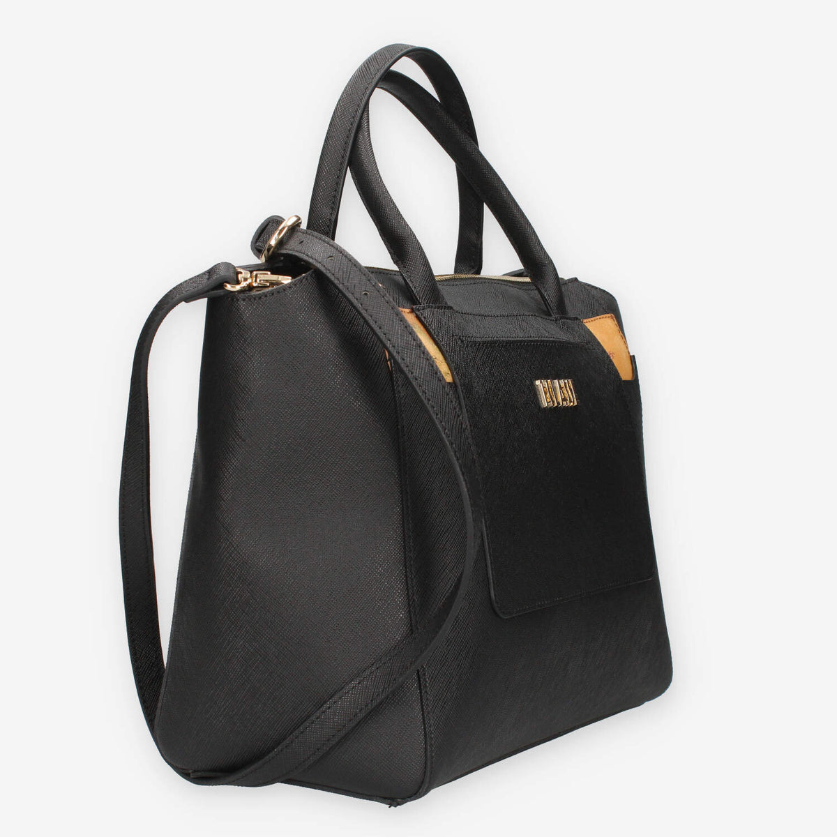 Borsa a Mano Alviero Martini 1ª Classe Nera con Dettagli Geo Classic