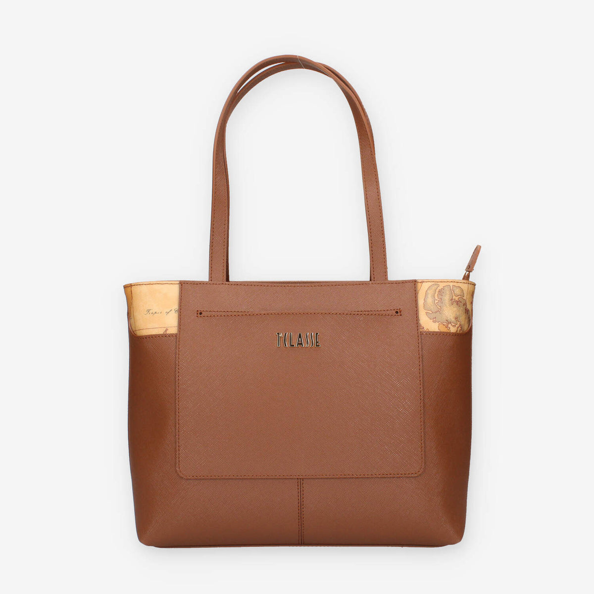 Elegante Borsa a Spalla in Pelle Marrone - Alviero Martini Prima Classe