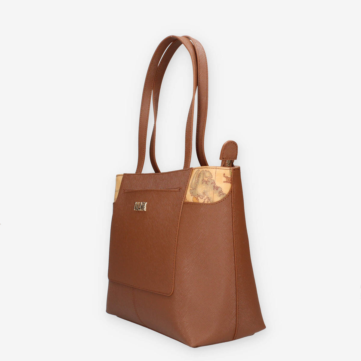 Elegante Borsa a Spalla in Pelle Marrone - Alviero Martini Prima Classe