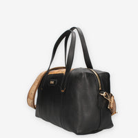 Borsa a Mano Alviero Martini Prima Classe - Eleganza in Pelle Nera con Dettagli Iconici