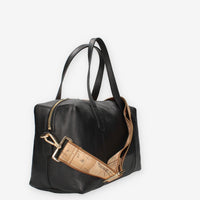 Borsa a Mano Alviero Martini Prima Classe - Eleganza in Pelle Nera con Dettagli Iconici