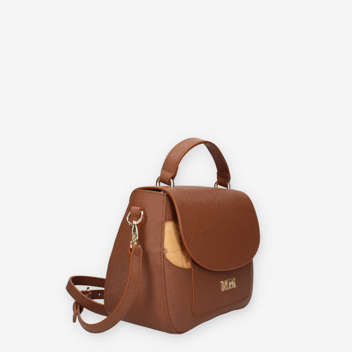 Borsa a Mano Elegante in Pelle Marrone - Alviero Martini Prima Classe