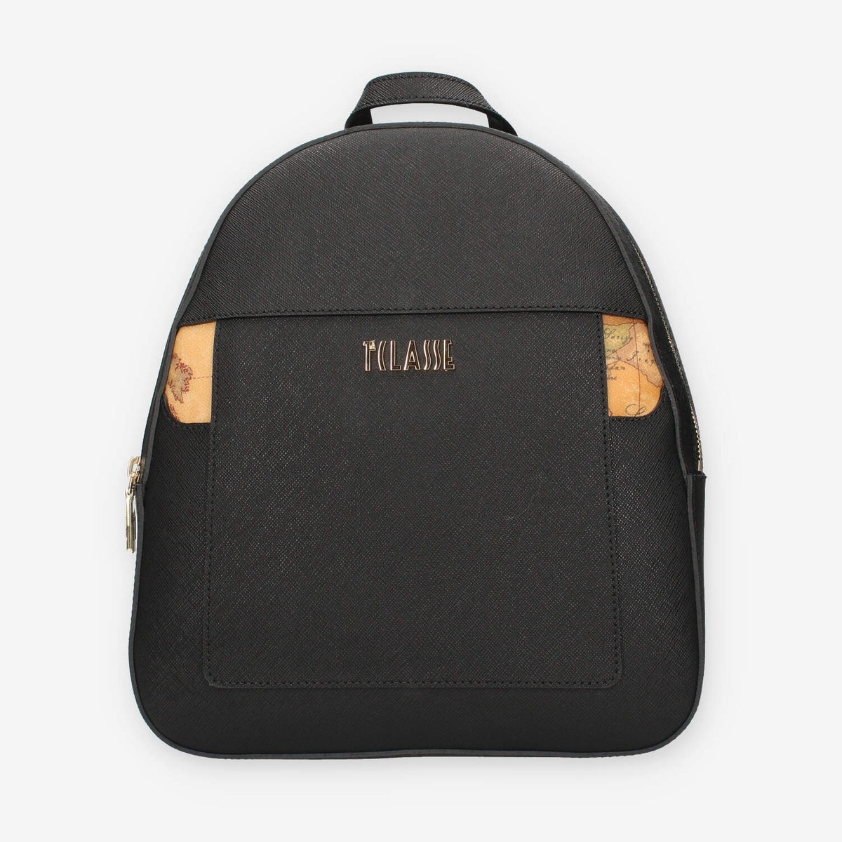 Zaino Elegante Nero con Dettagli Geo Classic - Alviero Martini Prima Classe