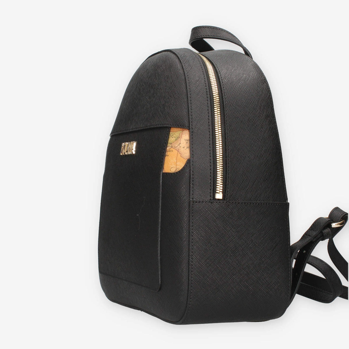 Zaino Elegante Nero con Dettagli Geo Classic - Alviero Martini Prima Classe