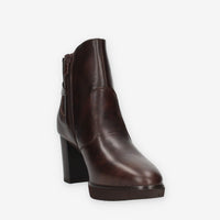 Stivaletti in Pelle Marrone con Tacco - Nero Giardini