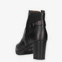 Stivaletti in Pelle Nera con Tacco - Nero Giardini