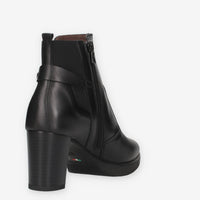 Stivaletti in Pelle Nera con Tacco - Nero Giardini