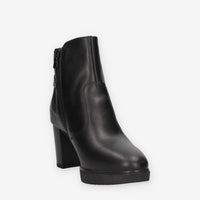 Stivaletti in Pelle Nera con Tacco - Nero Giardini