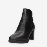 Stivaletti in Pelle Nera con Tacco - Nero Giardini