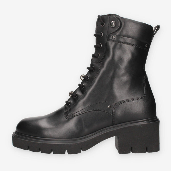 Stivaletti Donna in Pelle Nero Giardini I618050D-100