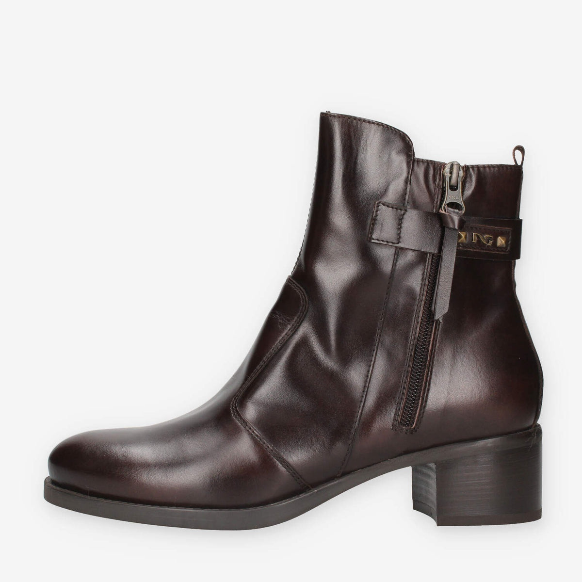 Stivaletti in Pelle Marrone Nero Giardini - Modello I617211D-301