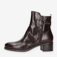 Stivaletti in Pelle Marrone Nero Giardini - Modello I617211D-301