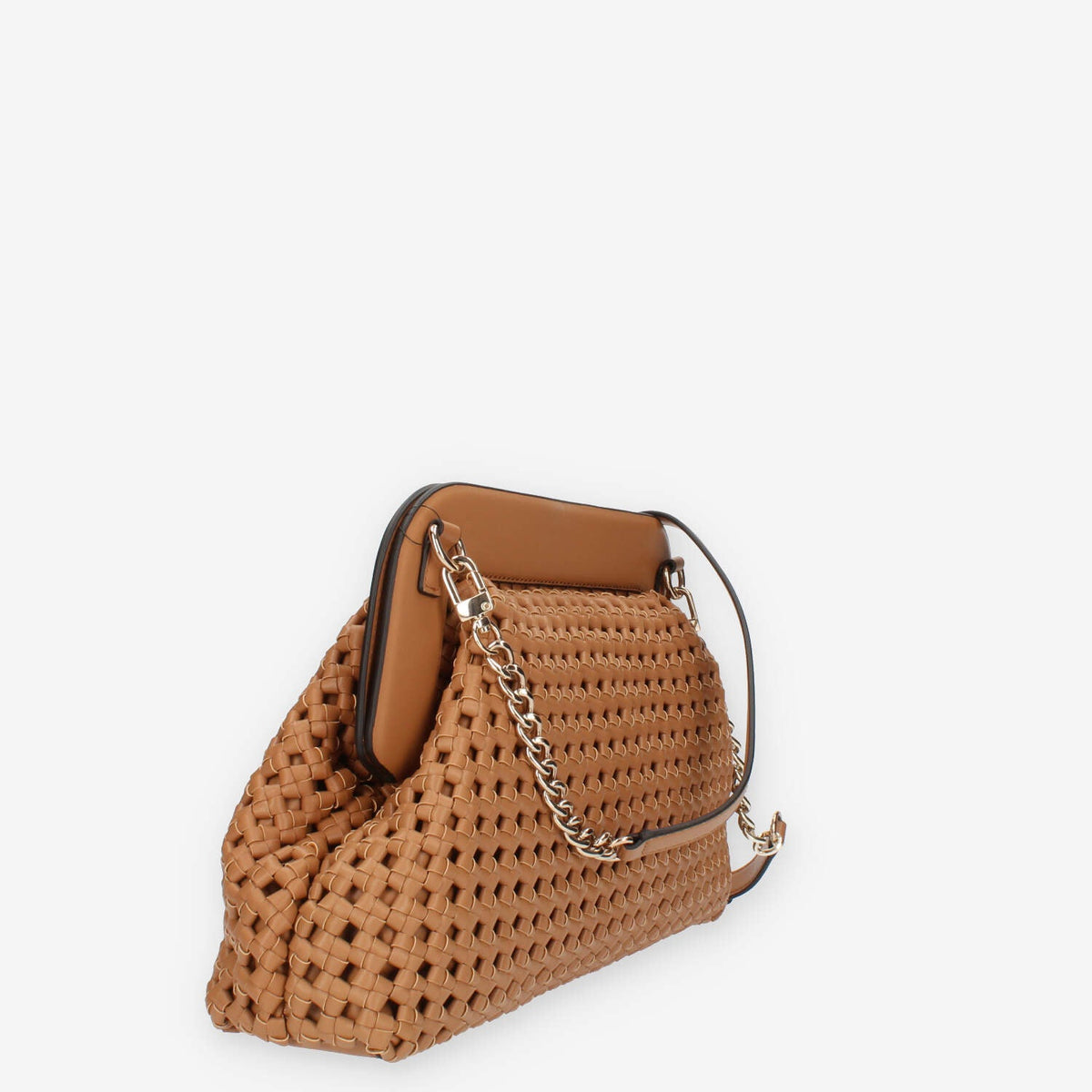 Guess Sicilia Borsa intrecciata a tracolla cuoio