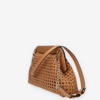 Guess Sicilia Borsa intrecciata a tracolla cuoio