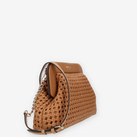 Guess Sicilia Borsa intrecciata a tracolla cuoio