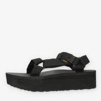 Teva Platform Universal Sandali neri con zeppa in Eva
