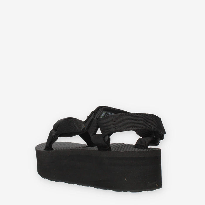Teva Platform Universal Sandali neri con zeppa in Eva
