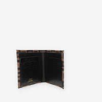 Guess Escape Flat Billfold Portafogli marrone logato da uomo