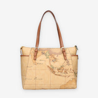 Alviero Martini Prima Classe Shopping media Geo Classic con fibbie