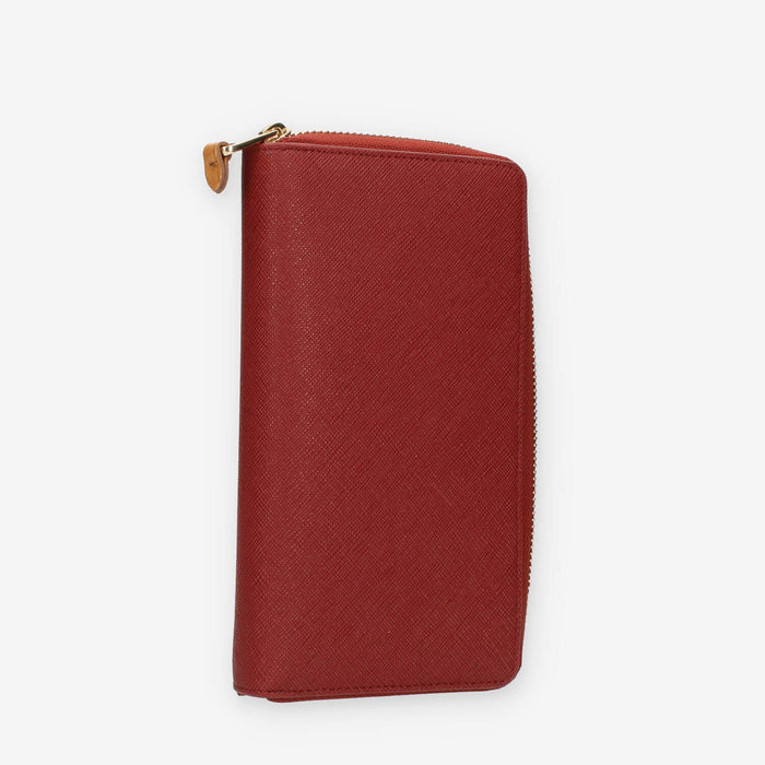 Alviero Martini Prima Classe Portafogli grande bordeaux con zip