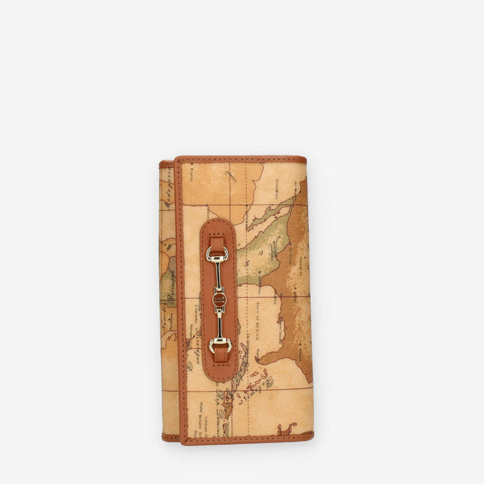 Alviero Martini Prima Classe Portafogli Geo Classic con patta e logo 1C