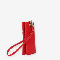 Twinset Milano Porta carte di credito rosso con polsiera