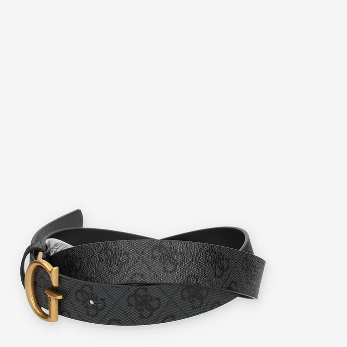 Guess Cintura da donna logata grgio scuro con fibbia G