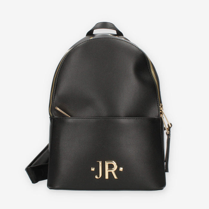 John Richmond Zaino nero con dettagli oro