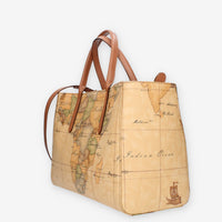 Alviero Martini Prima Classe Borsa a mano a tre scomparti Geo Classic