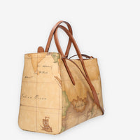 Alviero Martini Prima Classe Borsa a mano a tre scomparti Geo Classic