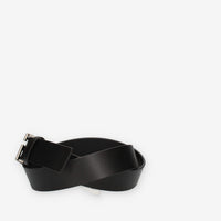 Guess Cintura nera da uomo con fibbia G rettangolare