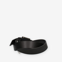 Guess Cintura nera da uomo con fibbia G rettangolare
