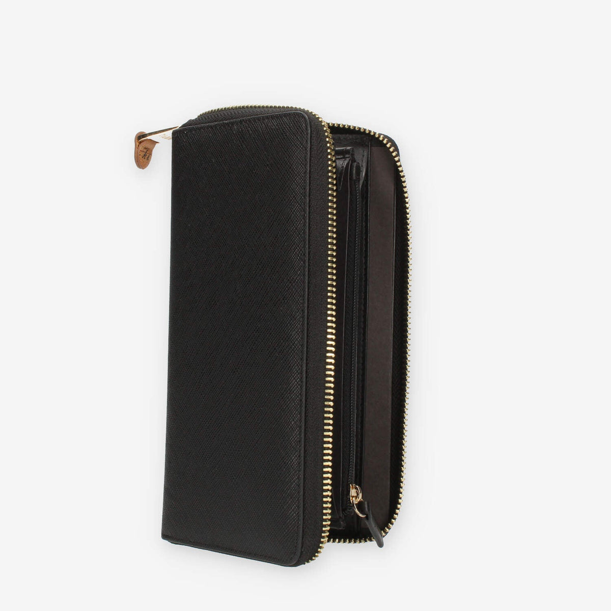Alviero Martini Prima Classe Portafogli grande nero con zip