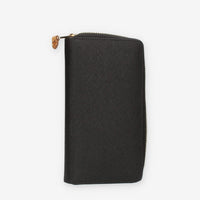Alviero Martini Prima Classe Portafogli grande nero con zip