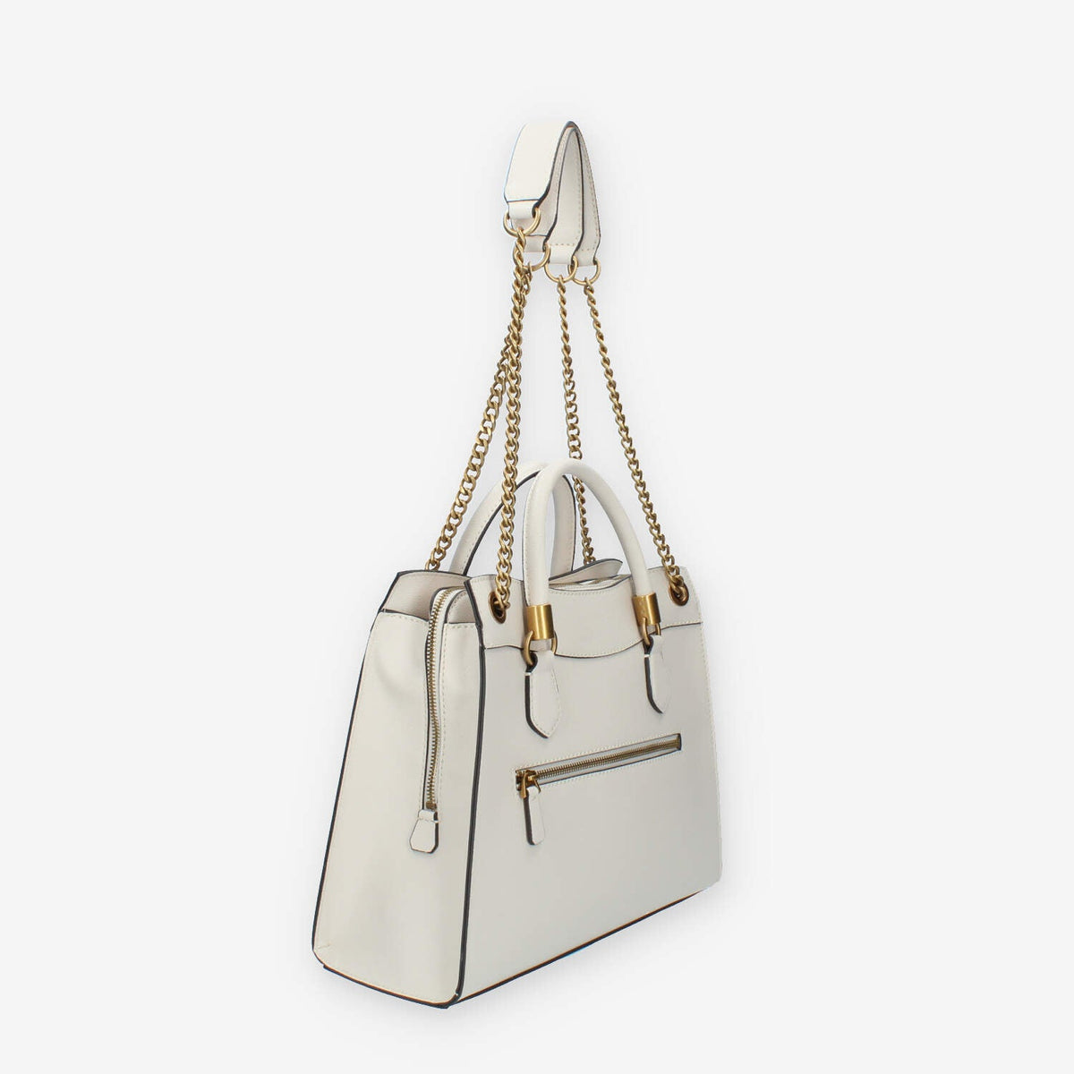 Guess Nell Borsa a spalla a 3 scomparti beige