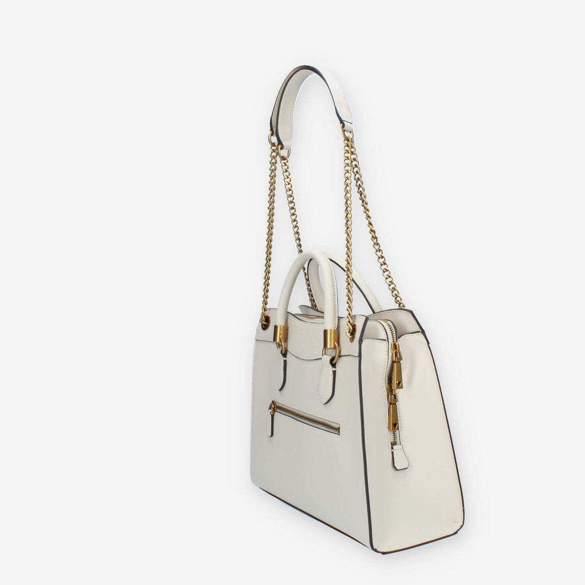 Guess Nell Borsa a spalla a 3 scomparti beige