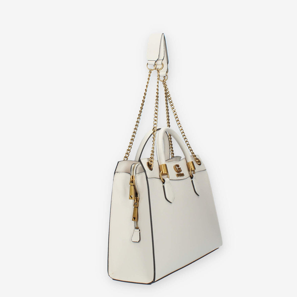 Guess Nell Borsa a spalla a 3 scomparti beige
