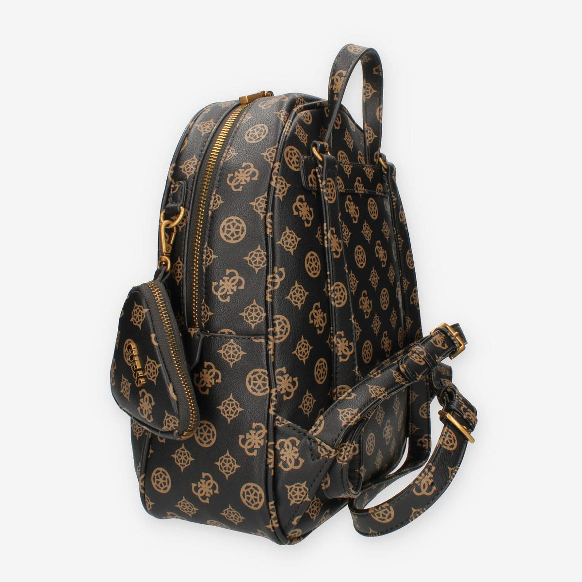 Guess House Party Zaino logato marrone