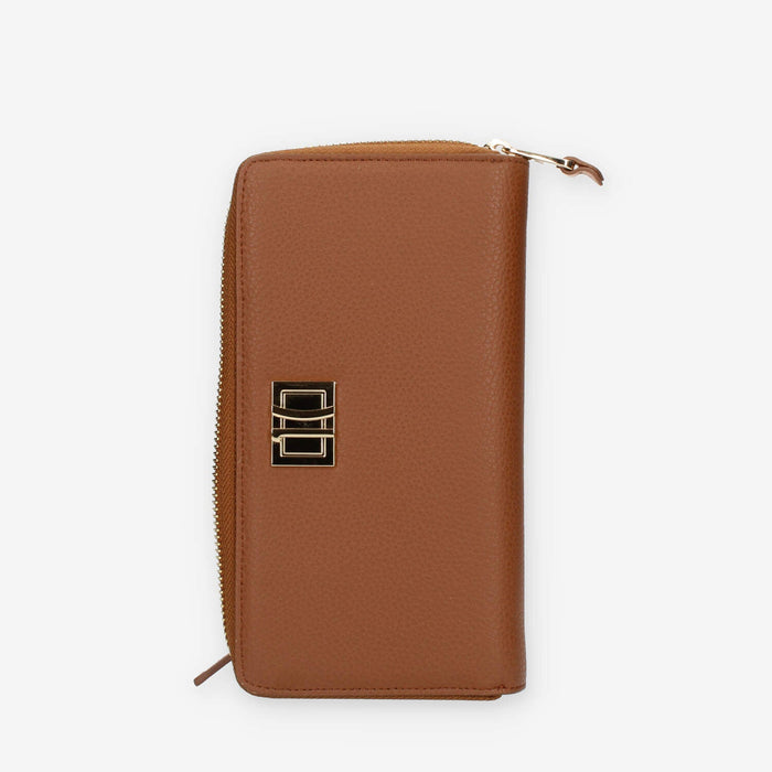 Alviero Martini Prima Classe Portafogli in pelle cuoio con zip