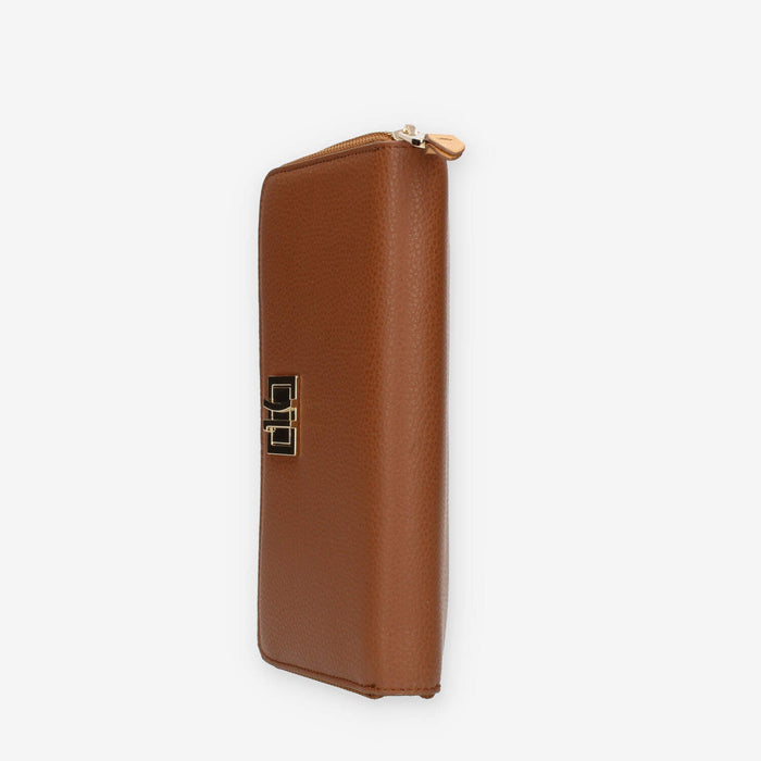 Alviero Martini Prima Classe Portafogli in pelle cuoio con zip