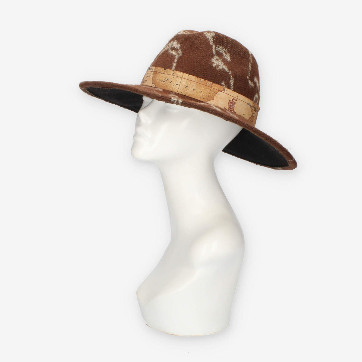 Alviero Martini Prima Classe Cappello marrone e Geo Classic